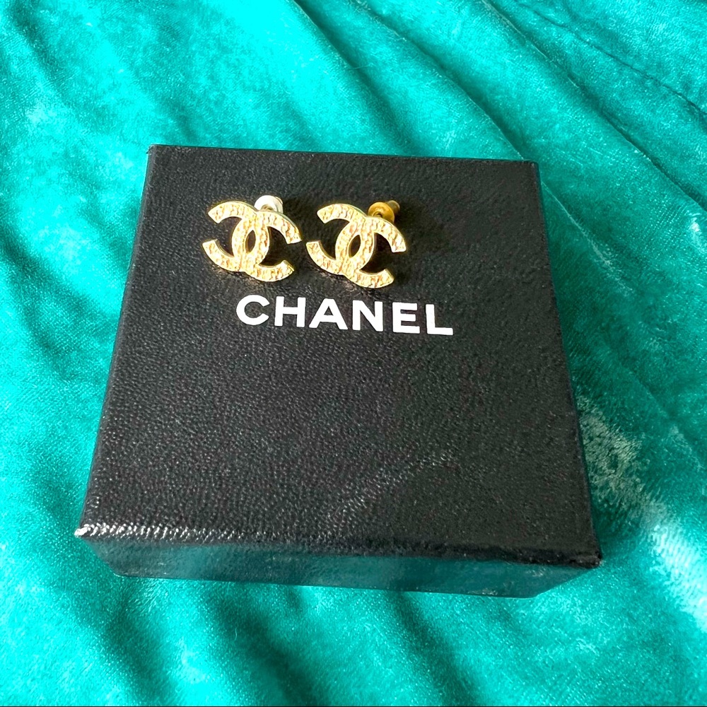 Gold Chanel Earrings